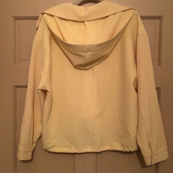 NWT Nocturne Light Yellow Tie Hooded Top - Picture 4 of 7